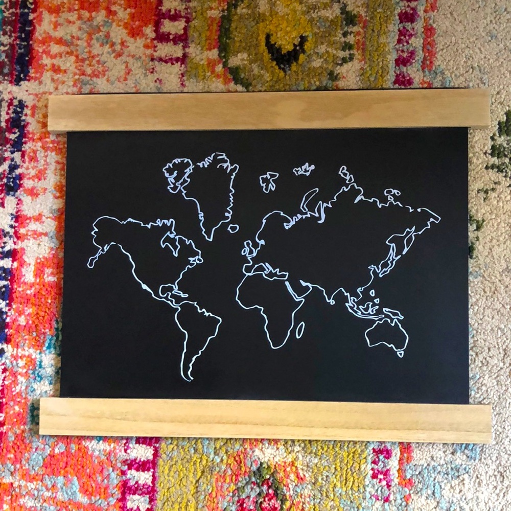 World Map wall decor